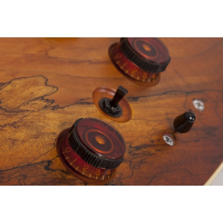 Schecter C-1 Exotic Spalted Maple Elektro Gitar (Satin Natural Vintage Burst)<br>Fotoğraf: 5/8