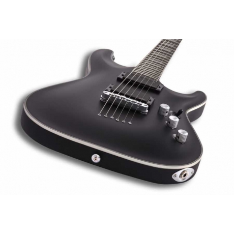Schecter C 1 Platinum Elektro Gitar (Satin Black)<br>Fotoğraf: 4/6