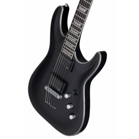 Schecter C 1 Platinum Elektro Gitar (Satin Black)<br>Fotoğraf: 5/6