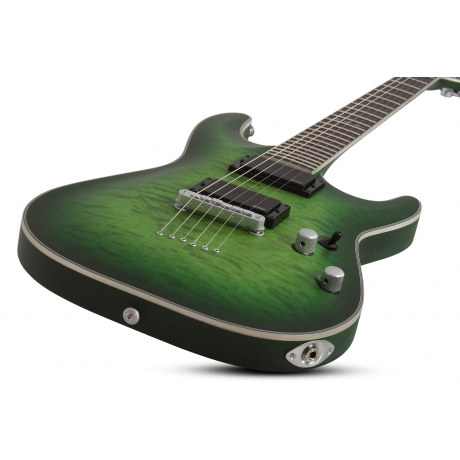 Schecter C-1 Platinum Elektro Gitar (Satin Green Burst)<br>Fotoğraf: 2/7