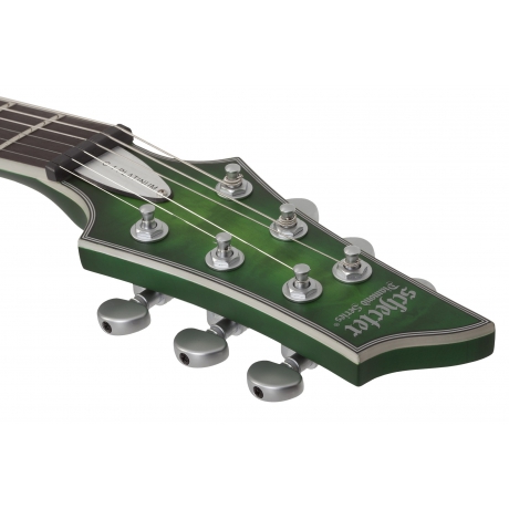 Schecter C-1 Platinum Elektro Gitar (Satin Green Burst)<br>Fotoğraf: 6/7