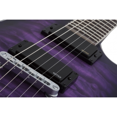 Schecter C-1 Platinum Elektro Gitar (Satin Purple Burst)<br>Fotoğraf: 3/7