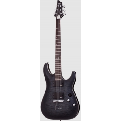 Schecter C-1 Platinum Elektro Gitar (See-Thru Siyah Saten)