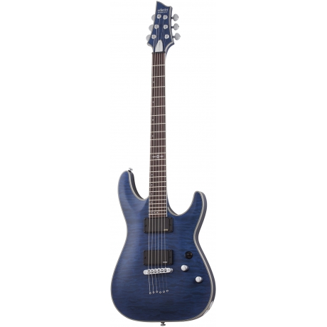 Schecter C-1 Platinum Elektro Gitar (Thru Midight Blue)<br>Fotoğraf: 1/6