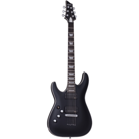 Schecter C 1 Platinum Solak Elektro Gitar (Satin Black)<br>Fotoğraf: 1/4