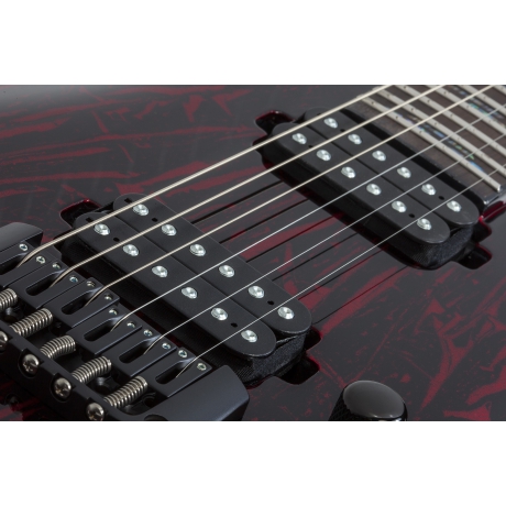 Schecter C-1 Silver Mountain Elektro Gitar (Blood Moon)<br>Fotoğraf: 3/8