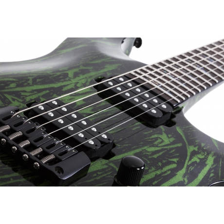 Schecter C-1 Silver Mountain Elektro Gitar (Toxic Venom)<br>Fotoğraf: 3/6
