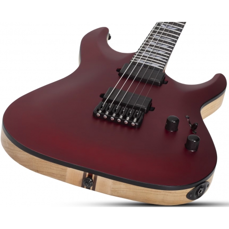 Schecter C-1 SLS Custom Elektro Gitar (Racing Red)<br>Fotoğraf: 2/10