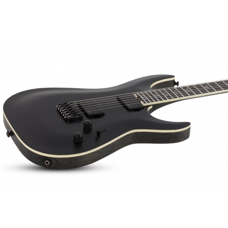 Schecter C-1 SLS Evil Twin Elite Elektro Gitar (Mat Siyah)<br>Fotoğraf: 3/8