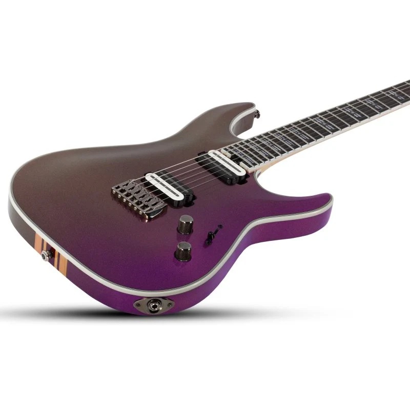 Schecter C-1 SLS Hollywood Elektro Gitar (Supernova Violet