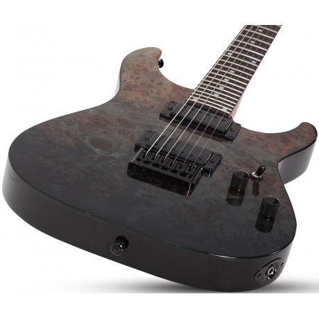 Schecter C-1 Standard Elektro Gitar (Black Fade Burst Burl)<br>Fotoğraf: 2/9