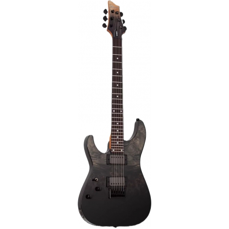 Schecter C-1 Standard Solak Elektro Gitar (Black Fade Burst Burl)<br>Fotoğraf: 1/6