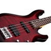 Schecter C-4 Deluxe Bas Gitar (Crimson Red Burst)<br>Fotoğraf: 3/4