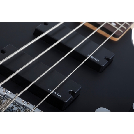 Schecter C-4 Deluxe Bas Gitar (Satin Black)<br>Fotoğraf: 4/7
