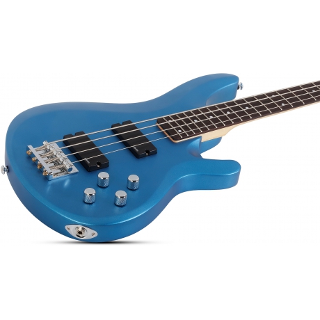 Schecter C-4 Deluxe Bas Gitar (Satin Metallic Blue)<br>Fotoğraf: 3/7