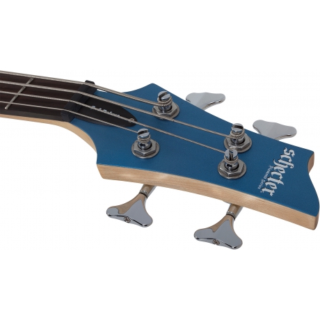 Schecter C-4 Deluxe Bas Gitar (Satin Metallic Blue)<br>Fotoğraf: 6/7