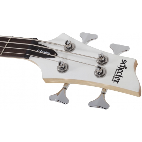 Schecter C-4 Deluxe Bas Gitar (Satin White)<br>Fotoğraf: 7/9