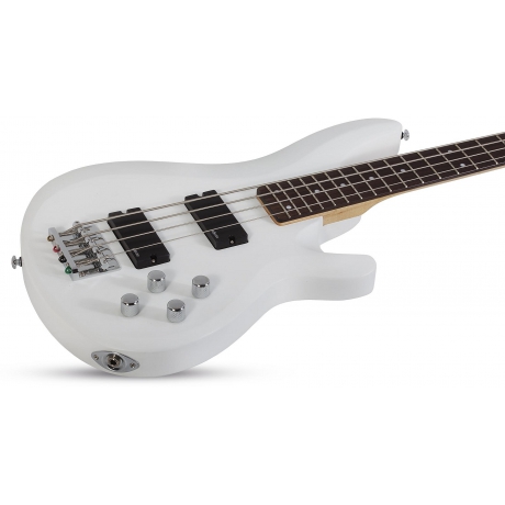 Schecter C-4 Deluxe Bas Gitar (Satin White)<br>Fotoğraf: 3/9