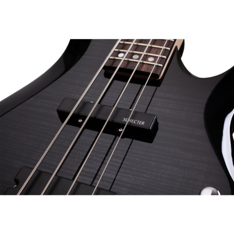 Schecter C-4 Deluxe Bas Gitar (See-Thru Black)<br>Fotoğraf: 2/4