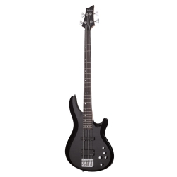 Schecter C-4 Deluxe Bas Gitar (See-Thru Black)