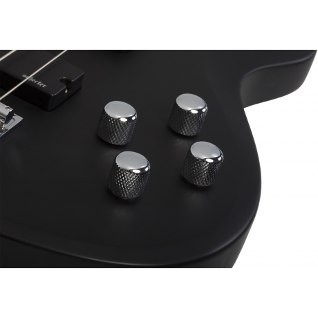 Schecter C-4 Deluxe Solak Bas Gitar (Satin Black)<br>Fotoğraf: 5/7