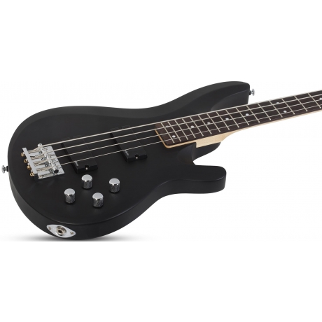 Schecter C-4 Deluxe Solak Bas Gitar (Satin Black)<br>Fotoğraf: 2/7