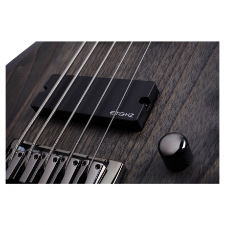 Schecter C-5 Custom Bas Gitar (Trans Black Stain)<br>Fotoğraf: 3/4