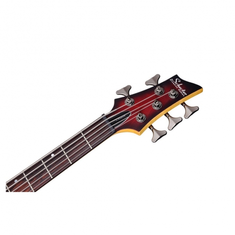 Schecter C-5 Custom Bas Gitar (Trans Crimson Stain)<br>Fotoğraf: 4/4