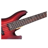 Schecter C-5 Custom Bas Gitar (Trans Crimson Stain)<br>Fotoğraf: 3/4