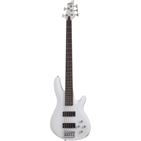 Schecter C-5 Deluxe 5 Telli Bas Gitar (Satin White)<br>Fotoğraf: 1/5