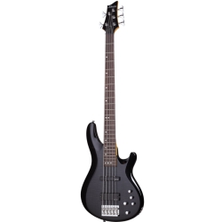 Schecter C-5 Deluxe Bas Gitar (See-Thru Black)