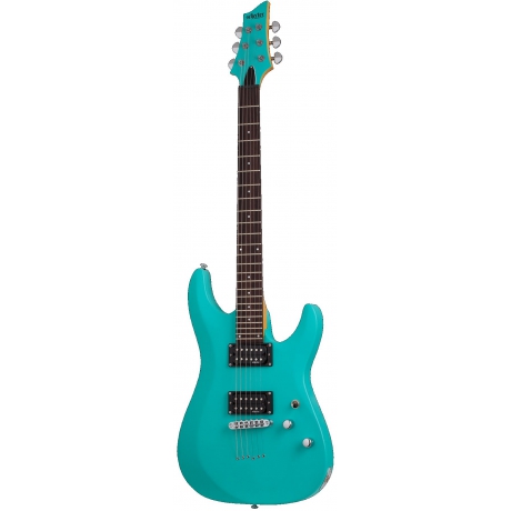 Schecter C-6 Deluxe Elektro Gitar (Satin Aqua)<br>Fotoğraf: 1/10