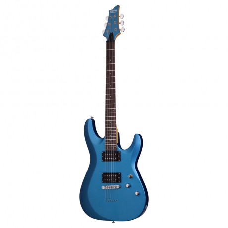 Schecter C-6 Deluxe Elektro Gitar (Satin Metalik Mavi)<br>Fotoğraf: 1/3