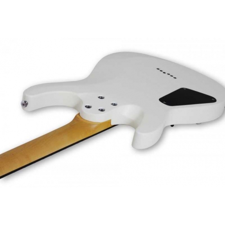 Schecter C-6 Deluxe Elektro Gitar (Satin White)<br>Fotoğraf: 3/4