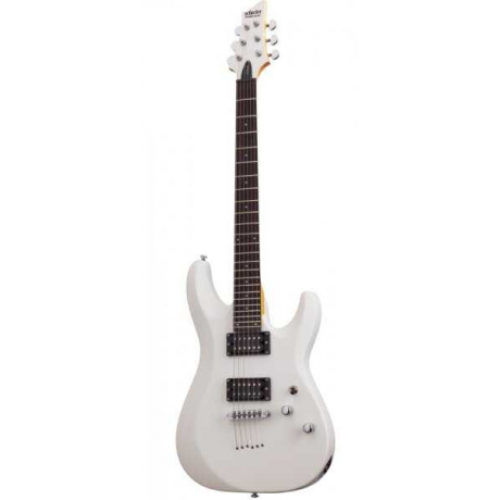 Schecter C-6 Deluxe Elektro Gitar (Satin White)