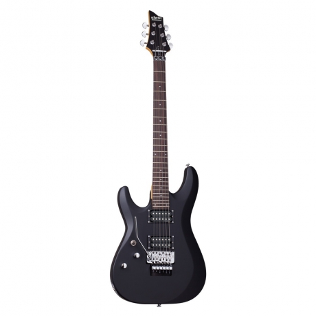 Schecter C-6 FR Deluxe Solak Elekktro Gitar (Satin Black)<br>Fotoğraf: 1/1