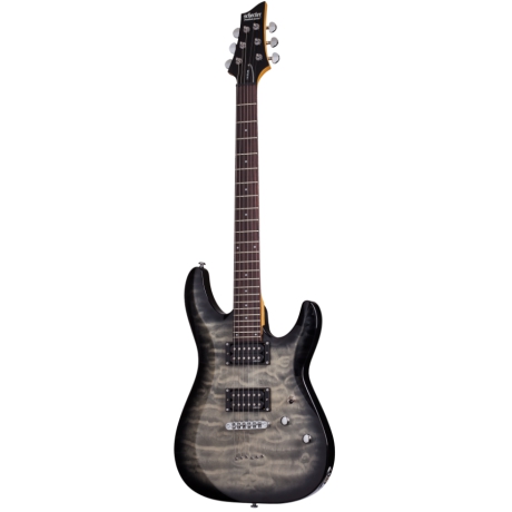 Schecter C-6 Plus Elektro Gitar (Charcoal Burst)<br>Fotoğraf: 1/8