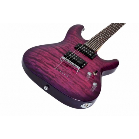 Schecter C-6 Plus Elektro Gitar (Electric Magenta)<br>Fotoğraf: 4/5