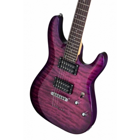 Schecter C-6 Plus Elektro Gitar (Electric Magenta)<br>Fotoğraf: 3/5