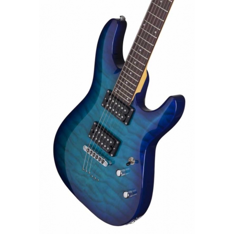 Schecter C-6 Plus Elektro Gitar (Ocean Blue Burst)<br>Fotoğraf: 4/5
