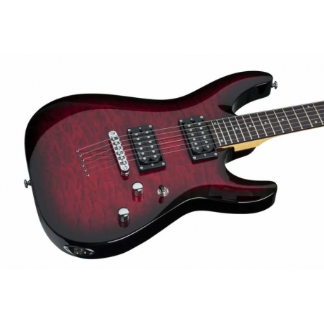 Schecter C-6 Plus Elektro Gitar (See-Thru Cherry Burst)<br>Fotoğraf: 2/7