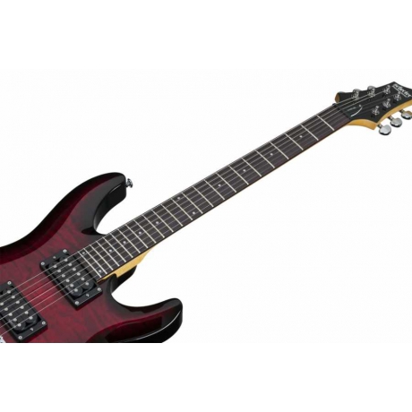 Schecter C-6 Plus Elektro Gitar (See-Thru Cherry Burst)<br>Fotoğraf: 7/7