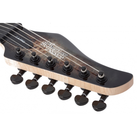 Schecter C-6 Pro Elektro Gitar (Charcoal Burst)<br>Fotoğraf: 5/5