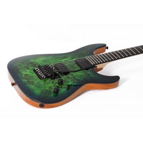Schecter C-6 Pro FR Elektro Gitar (Aqua Burst)<br>Fotoğraf: 2/7
