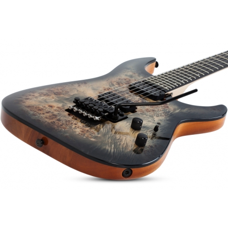 Schecter C-6 Pro FR Elektro Gitar (Charcoal Burst)<br>Fotoğraf: 3/7