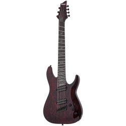 Schecter  C-7 Multiscale Silver Mountain 7 Telli Elektro Gitar (Blood Moon)