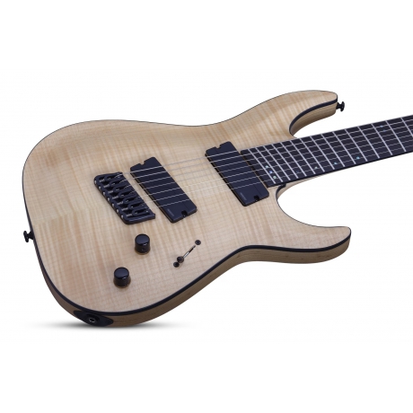 Schecter C-7 Multiscale SLS Elite 7 Telli Elektro Gitar (Natural)<br>Fotoğraf: 3/4