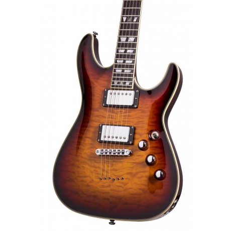 Schecter Custom C-1 Elektro Gitar (3-Tone Sunburst)<br>Fotoğraf: 4/5