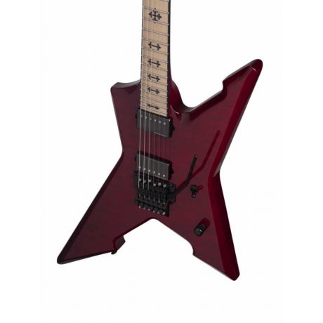 Schecter Cygnus JLX-1 FR Elektro Gitar (See-Thru Cherry)<br>Fotoğraf: 5/9