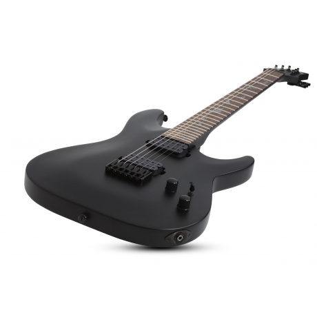 Schecter Damien-6 Elektro Gitar (Satin Black)<br>Fotoğraf: 2/6
